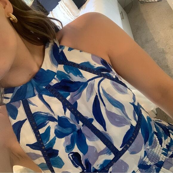 Anthropologie Blue and White Maxi Dress - Picture 4 of 11